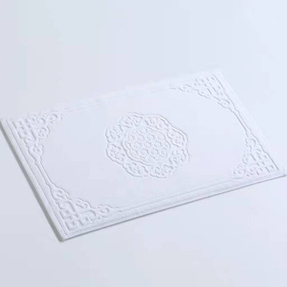 Jacquard luxury bath mat Scandinavisch wit